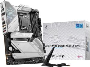 MSI MPG Z790 Edge TI MAX WiFi Motherboard, ATX - Supports 14th, 13th and 12th Gen Intel Core Processors, LGA 1700, DDR5 Memory Boost 7800+MHz/OC, PCIe 5.0 & 4.0 x16, Wi-Fi 7